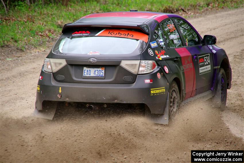 Silas Himes / Aleut Hatfield Subaru WRX STi on SS2, Kabekona I.