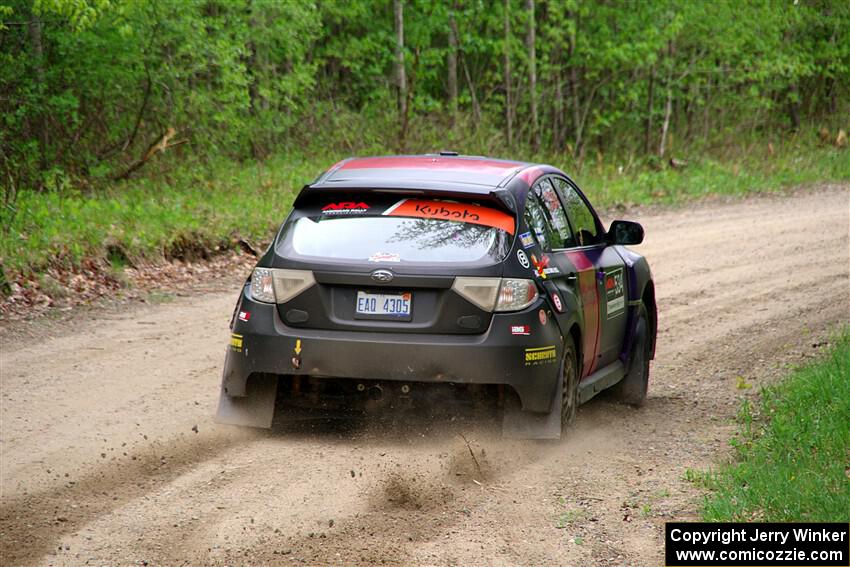 Silas Himes / Aleut Hatfield Subaru WRX STi on SS2, Kabekona I.