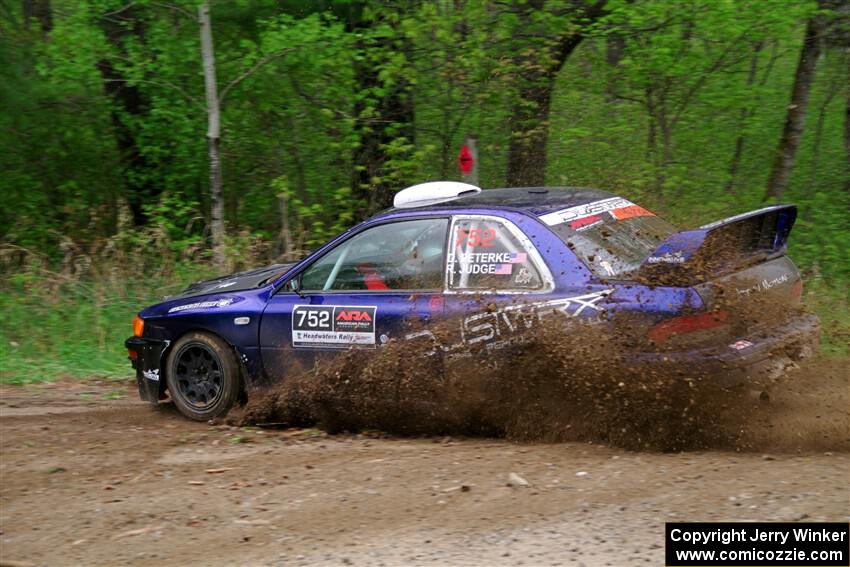 Dusty Peterke / Robert Judge Subaru Impreza on SS2, Kabekona I.
