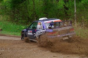 Dusty Peterke / Robert Judge Subaru Impreza on SS2, Kabekona I.