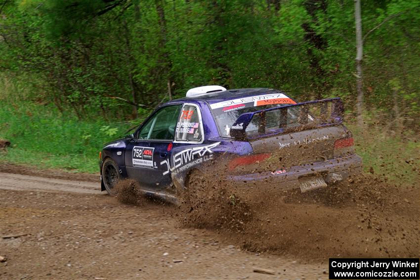 Dusty Peterke / Robert Judge Subaru Impreza on SS2, Kabekona I.
