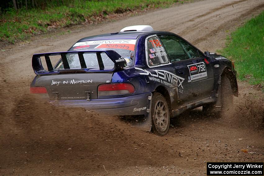Dusty Peterke / Robert Judge Subaru Impreza on SS2, Kabekona I.