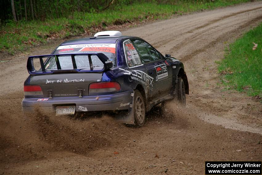 Dusty Peterke / Robert Judge Subaru Impreza on SS2, Kabekona I.