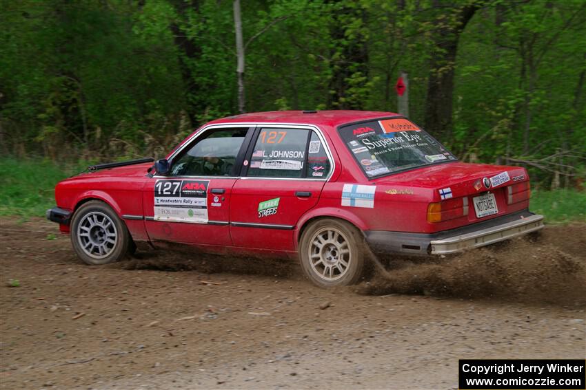 Levi Johnson / Lars Anderson BMW 325e on SS2, Kabekona I.