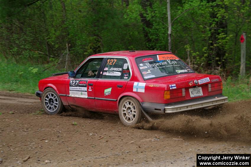 Levi Johnson / Lars Anderson BMW 325e on SS2, Kabekona I.