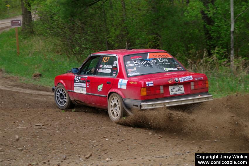 Levi Johnson / Lars Anderson BMW 325e on SS2, Kabekona I.