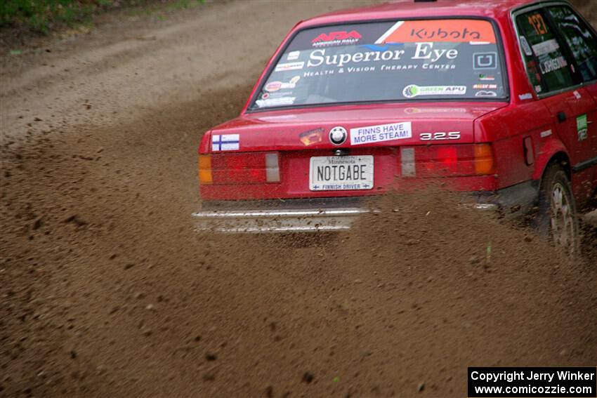Levi Johnson / Lars Anderson BMW 325e on SS2, Kabekona I.