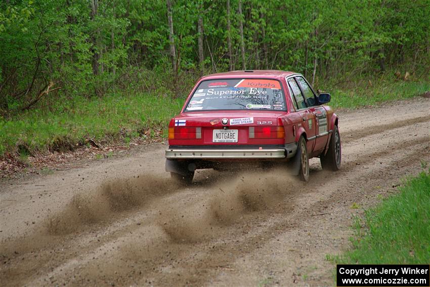 Levi Johnson / Lars Anderson BMW 325e on SS2, Kabekona I.