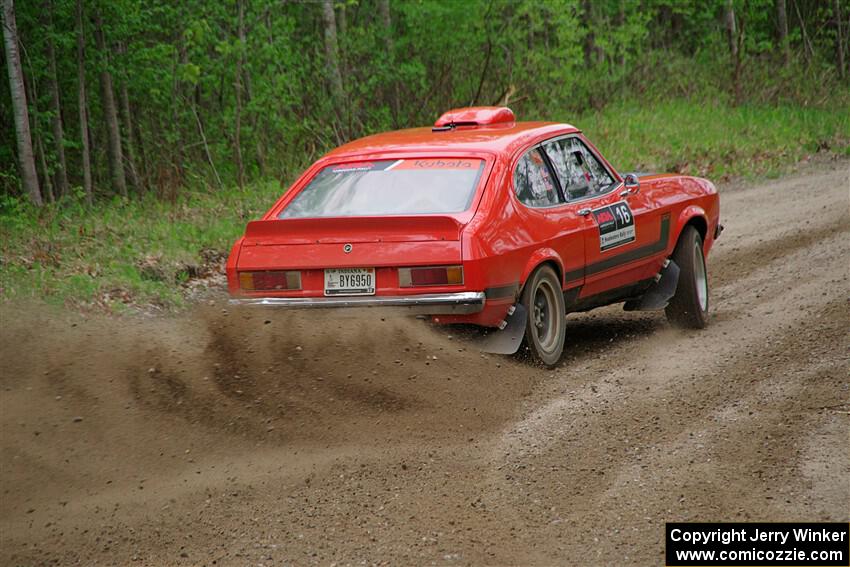 Mike Hurst / Randall Short Ford Capri on SS2, Kabekona I.