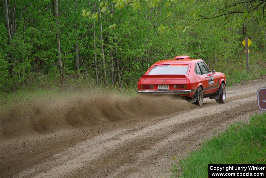 Mike Hurst / Randall Short Ford Capri on SS2, Kabekona I.