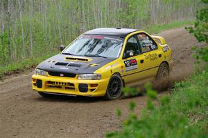 Steve Gingras / Katie Gingras Subaru Impreza on SS2, Kabekona I.
