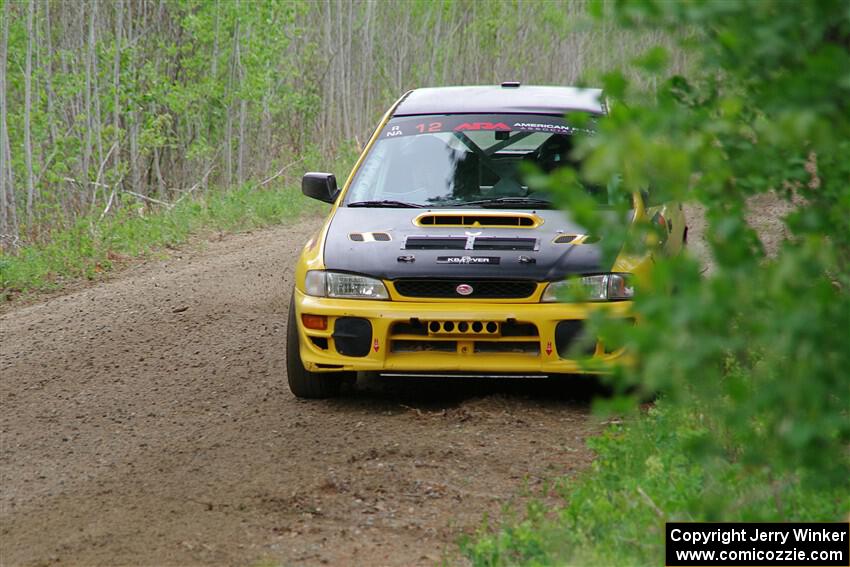 Steve Gingras / Katie Gingras Subaru Impreza on SS2, Kabekona I.
