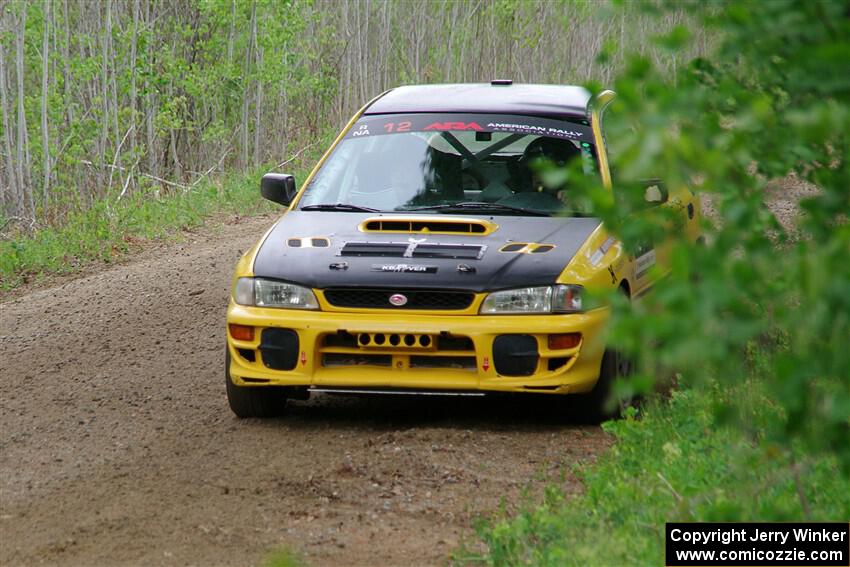 Steve Gingras / Katie Gingras Subaru Impreza on SS2, Kabekona I.
