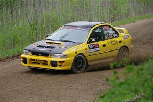 Steve Gingras / Katie Gingras Subaru Impreza on SS2, Kabekona I.