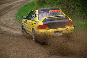 Steve Gingras / Katie Gingras Subaru Impreza on SS2, Kabekona I.