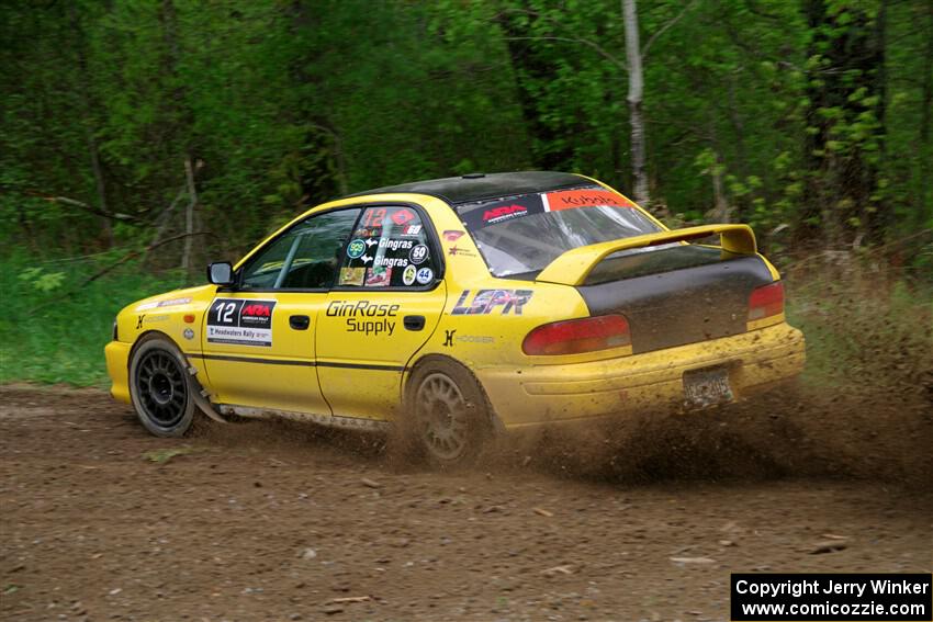Steve Gingras / Katie Gingras Subaru Impreza on SS2, Kabekona I.