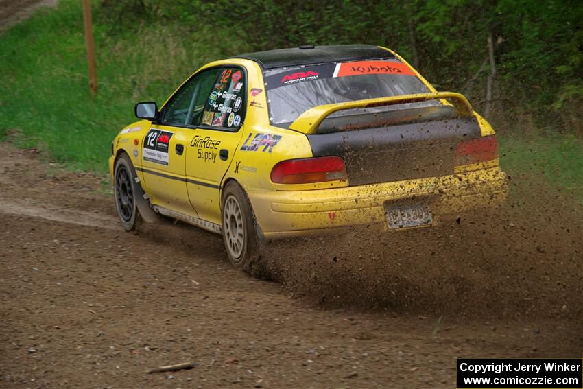 Steve Gingras / Katie Gingras Subaru Impreza on SS2, Kabekona I.