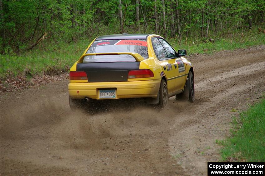 Steve Gingras / Katie Gingras Subaru Impreza on SS2, Kabekona I.