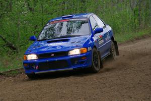 Connor Himes / Elliot Prusi Subaru Impreza on SS2, Kabekona I.