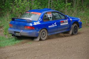 Connor Himes / Elliot Prusi Subaru Impreza on SS2, Kabekona I.