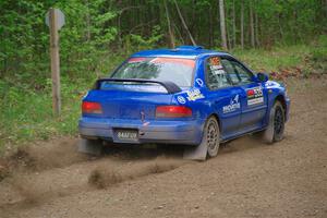 Connor Himes / Elliot Prusi Subaru Impreza on SS2, Kabekona I.
