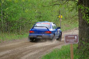 Connor Himes / Elliot Prusi Subaru Impreza on SS2, Kabekona I.