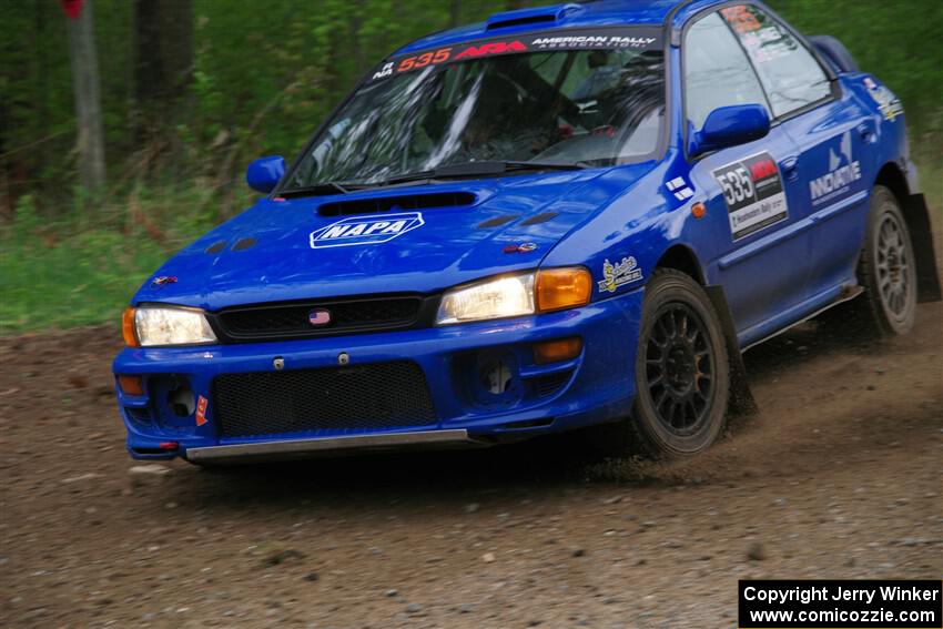 Connor Himes / Elliot Prusi Subaru Impreza on SS2, Kabekona I.