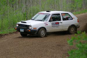 Josh Nykanen / Charlotte Himes VW GTI on SS2, Kabekona I.