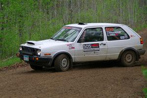 Josh Nykanen / Charlotte Himes VW GTI on SS2, Kabekona I.