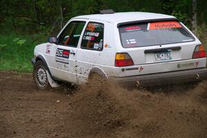 Josh Nykanen / Charlotte Himes VW GTI on SS2, Kabekona I.