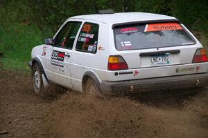 Josh Nykanen / Charlotte Himes VW GTI on SS2, Kabekona I.
