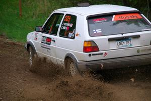 Josh Nykanen / Charlotte Himes VW GTI on SS2, Kabekona I.