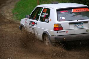 Josh Nykanen / Charlotte Himes VW GTI on SS2, Kabekona I.