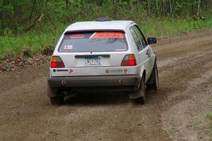 Josh Nykanen / Charlotte Himes VW GTI on SS2, Kabekona I.