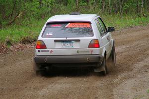 Josh Nykanen / Charlotte Himes VW GTI on SS2, Kabekona I.