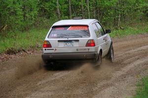 Josh Nykanen / Charlotte Himes VW GTI on SS2, Kabekona I.