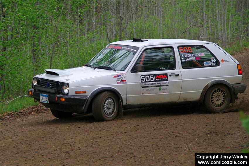 Josh Nykanen / Charlotte Himes VW GTI on SS2, Kabekona I.
