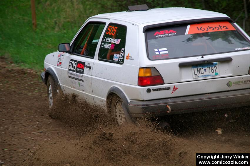 Josh Nykanen / Charlotte Himes VW GTI on SS2, Kabekona I.