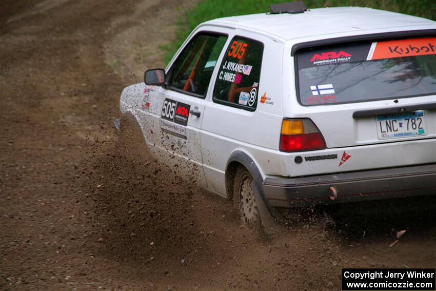 Josh Nykanen / Charlotte Himes VW GTI on SS2, Kabekona I.