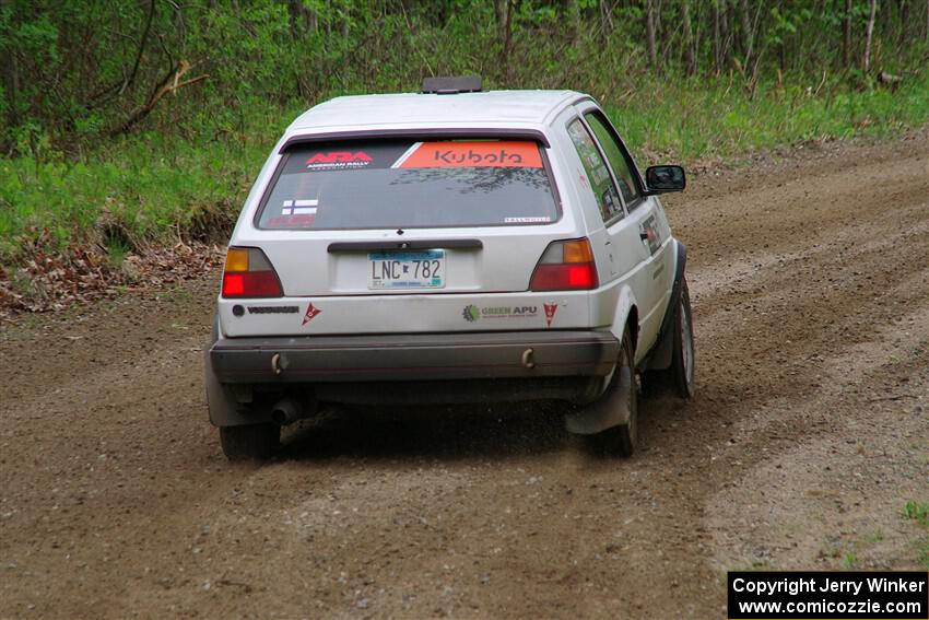 Josh Nykanen / Charlotte Himes VW GTI on SS2, Kabekona I.