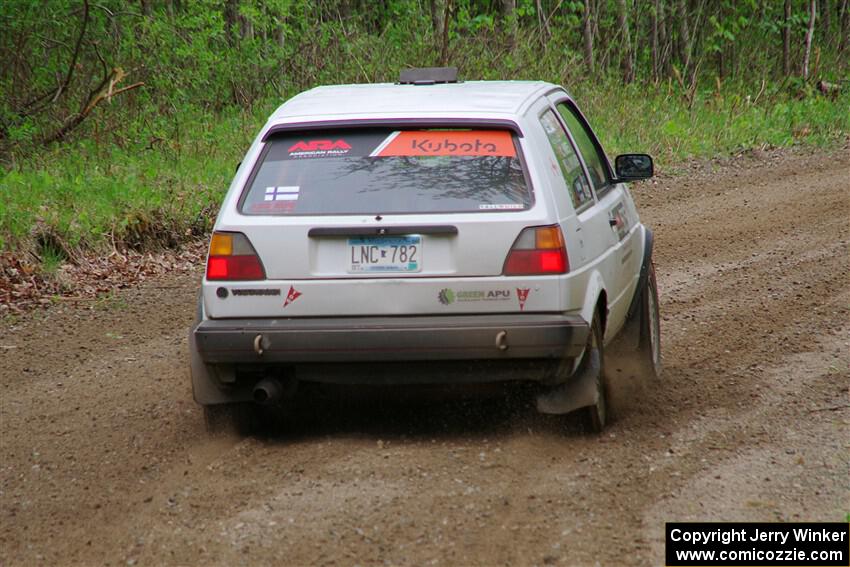 Josh Nykanen / Charlotte Himes VW GTI on SS2, Kabekona I.