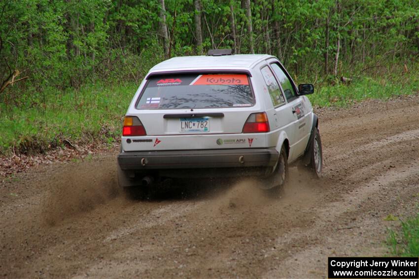 Josh Nykanen / Charlotte Himes VW GTI on SS2, Kabekona I.