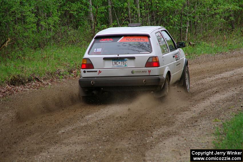 Josh Nykanen / Charlotte Himes VW GTI on SS2, Kabekona I.
