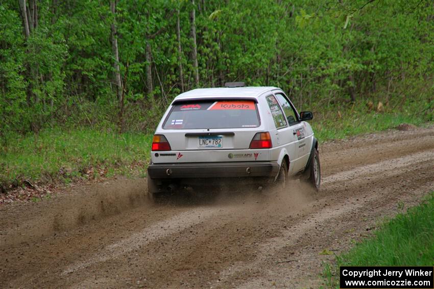 Josh Nykanen / Charlotte Himes VW GTI on SS2, Kabekona I.