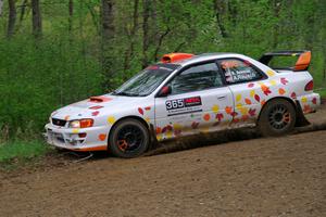 Richard Donovan / Andrew Rausch Subaru Impreza on SS2, Kabekona I.