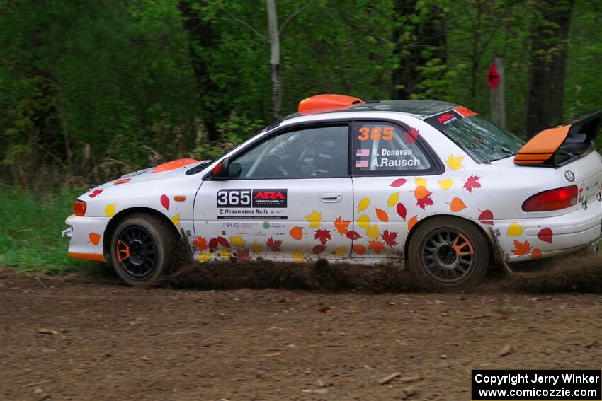Richard Donovan / Andrew Rausch Subaru Impreza on SS2, Kabekona I.