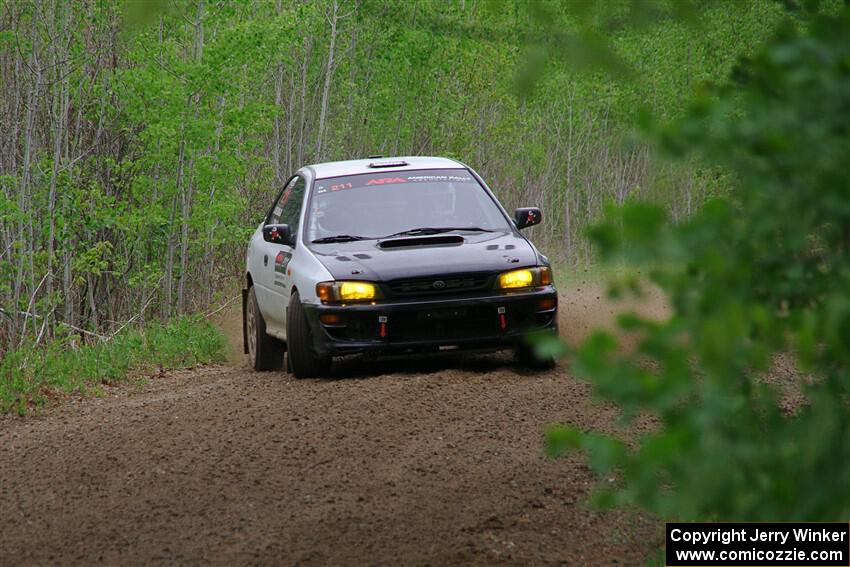 Jack Nelson / Isaac Zink Subaru Impreza on SS2, Kabekona I.