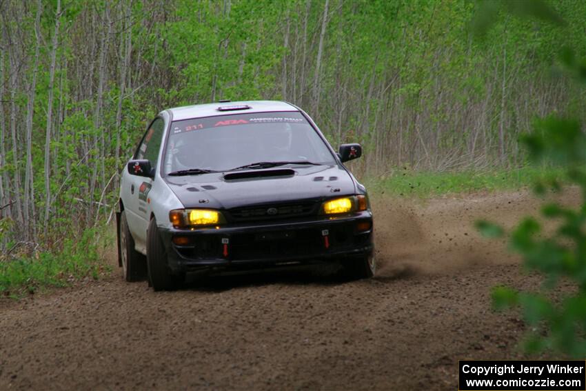 Jack Nelson / Isaac Zink Subaru Impreza on SS2, Kabekona I.