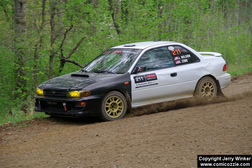 Jack Nelson / Isaac Zink Subaru Impreza on SS2, Kabekona I.