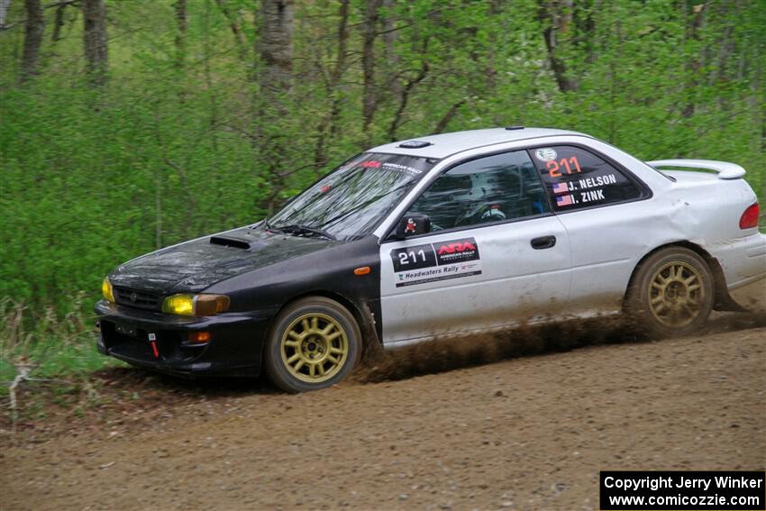 Jack Nelson / Isaac Zink Subaru Impreza on SS2, Kabekona I.
